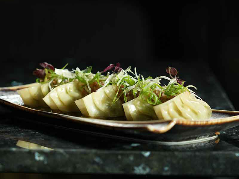 KAYA Bahrain Food Menu PRAWN & AVOCADO GYOZA